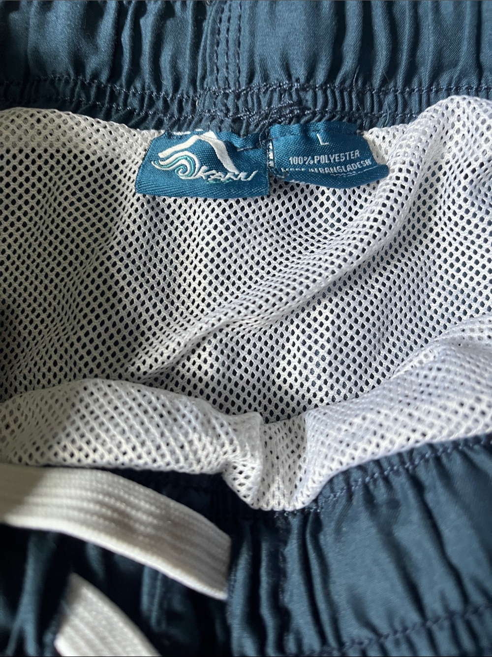 Kanu Surf Teal Swim Trunks with White Mesh Lining
